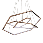 Люстра с 3-мя подвесами в виде шестиугольников Hexagon Horizontal варинант исполнения - 1 | Loft Concept в Твери