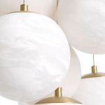 Люстра подвесная круглая с сферическими плафонами из натурального камня Glowing Spheres варинант исполнения - 4 | Loft Concept в Твери