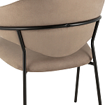 Коричневый стул с обивкой из искусственной замши Alexis варинант исполнения - 7 | Loft Concept в Твери