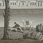 Обои ручная роспись Monuments of Paris Eau Forte on scenic paper варинант исполнения - 2 | Loft Concept в Твери