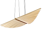 Люстра в виде распахнутых крыльев из тонких металлических планок Flight of Freedom варинант исполнения - 4 | Loft Concept в Твери