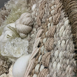 Круглый Вязанный Гобелен Абстракция Breath of Mist Wall Hanging варинант исполнения - 2 | Loft Concept в Твери