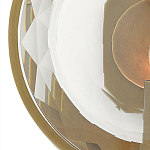 Бра круглое с прозрачным рельефным плафоном Crystal Prism варинант исполнения - 1 | Loft Concept в Твери