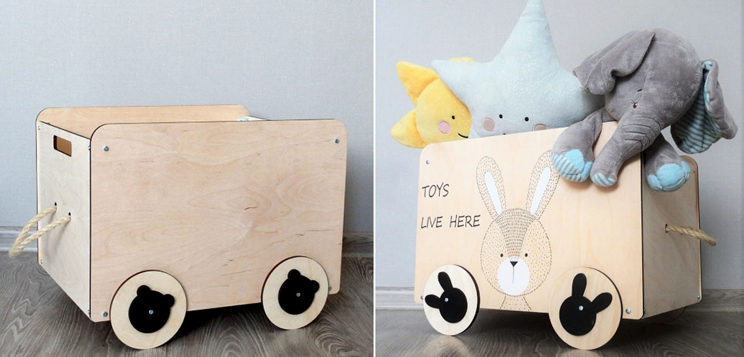 Ящик Wooden Box Bunny - Loft-Concept в Твери