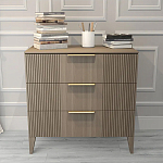 Комод коричневого цвета с 3-мя ящиками Harper Line варинант исполнения - 1 | Loft Concept в Твери