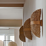 Бра плетеное из ротанга Chainmail варинант исполнения - 1 | Loft Concept в Твери