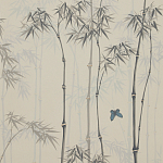 Обои ручная роспись Distant Bamboo Special Colourway on white dyed paper варинант исполнения - 1 | Loft Concept в Твери
