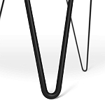 Стол журнальный c круглой столешницей из стекла серого цвета Gray and Gold Marble варинант исполнения - 6 | Loft Concept в Твери