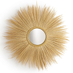 Зеркало с бахромой из растительных волокон WICKER MIRROR 120 варинант исполнения - 1 | Loft Concept в Твери