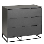 Комод цвета графит с 3-мя ящиками Strict Lines  варинант исполнения - 1 | Loft Concept в Твери