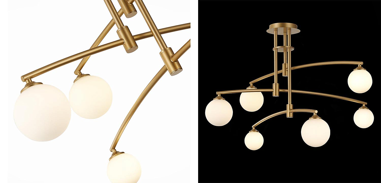 Люстра Glendon Chandelier 6 Balls Люстра Glendon Chandelier 6 Balls - Loft-Concept в Твери