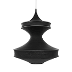 Подвесной вязаный черный светильник «Моника» варинант исполнения - 1 | Loft Concept в Твери