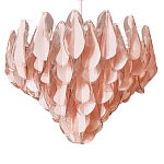 Люстра из стекляных розовых лепестков Petalled Illuminator варинант исполнения - 3 | Loft Concept в Твери