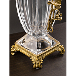 Ваза из прозрачного стекла с бронзовой вставкой в виде цветущей ветви Eden Garden porcelain and bronze варинант исполнения - 4 | Loft Concept в Твери