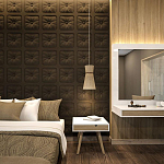 Гипсовая 3D Панель M-106 варинант исполнения - 1 | Loft Concept в Твери