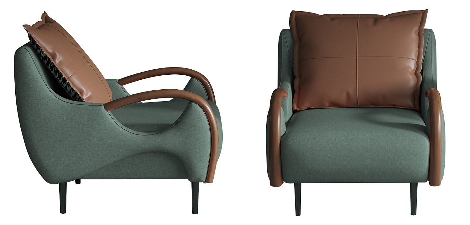 Кресло Oliwier Green Armchair Кресло Oliwier Green Armchair - Loft-Concept в Твери