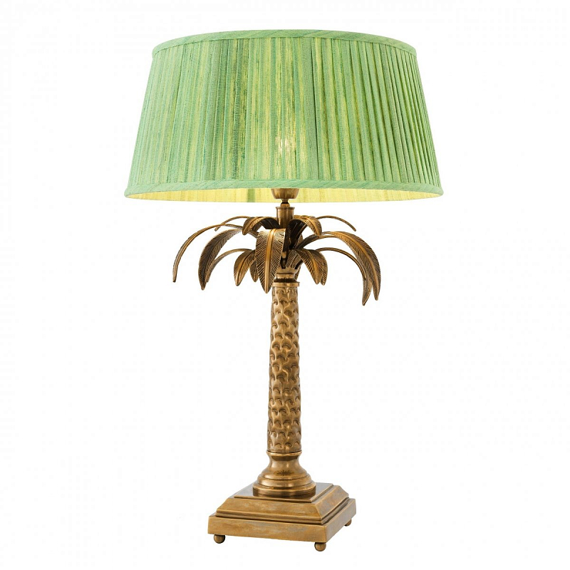 Настольная лампа Eichholtz Table Lamp Oceania Латунь Античная полированная Зеленый Настольная лампа Eichholtz Table Lamp Oceania Латунь Античная полированная Зеленый в Твери | Loft Concept
