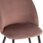 Мягкий стул в велюре пыльно-розового цвета Miruna Chair варинант исполнения - 6 | Loft Concept в Твери