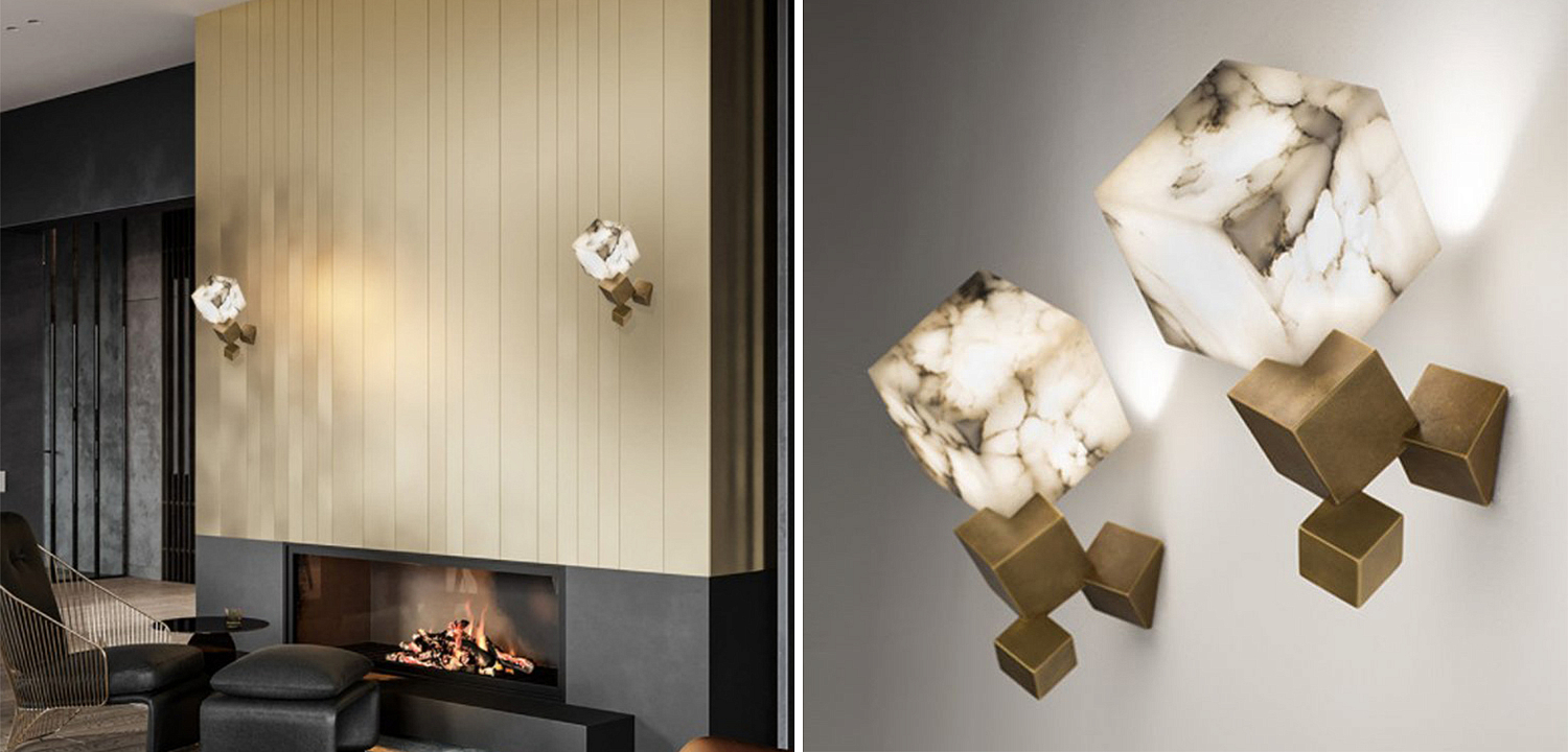 Бра Marble Cube Wall lamp Бра Marble Cube Wall lamp - Loft-Concept в Твери