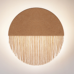 Бра круглое натуральная пробка с бахромой Natural Cork варинант исполнения - 3 | Loft Concept в Твери