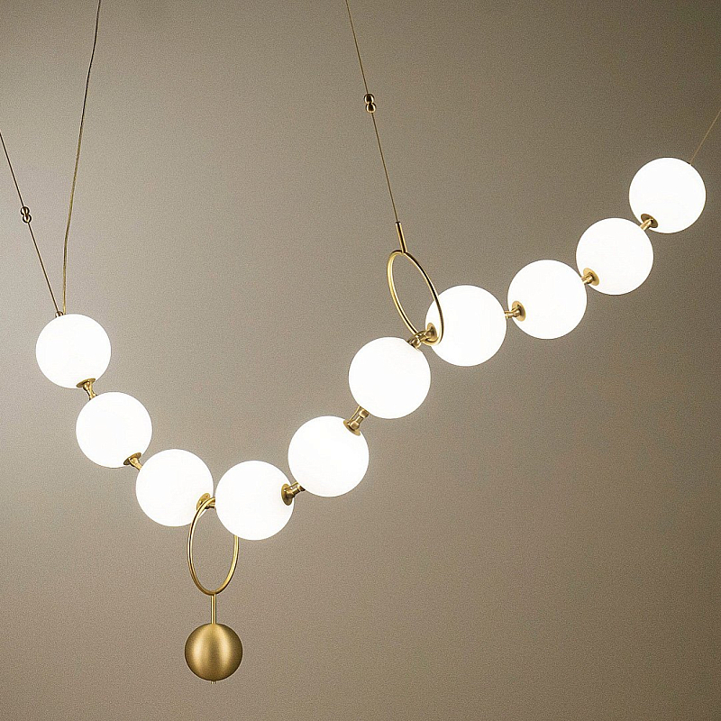 Люстра Larose Guyon COCO CHANDELIER modular Латунь Белый Люстра Larose Guyon COCO CHANDELIER modular Латунь Белый в Твери | Loft Concept