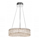 Люстра подвесная круглая из прозрачного хрусталя с корпусом из металла цвета хром Selfsufficient варинант исполнения - 1 | Loft Concept в Твери