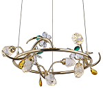 Люстра с хрустальными плафонами и декором Alvere Crystal Chandelier 6 варинант исполнения - 1 | Loft Concept в Твери