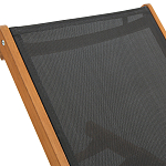 Шезлонг из текстиля и эвкалипта Power of Nature варинант исполнения - 5 | Loft Concept в Твери