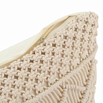 Чехол на подушку с макраме бежевого цвета Macrame варинант исполнения - 3 | Loft Concept в Твери
