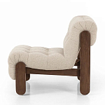 Кресло с деревянным каркасом и обивкой из ткани букле Medieval Furniture варинант исполнения - 1 | Loft Concept в Твери