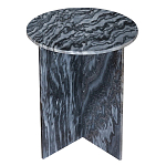 Столик кофейный с столешницей из черного мрамора Compact Black Marble Table варинант исполнения - 1 | Loft Concept в Твери