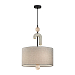 Люстра с серым тканевым плафоном Flourish варинант исполнения - 2 | Loft Concept в Твери