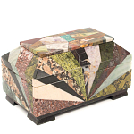 Шкатулка из натурального камня змеевик Stone Casket варинант исполнения - 2 | Loft Concept в Твери