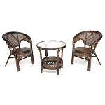 Комплект уличной мебели Angela Dark Brown варинант исполнения - 1 | Loft Concept в Твери