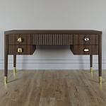 Письменный стол с 4-мя ящиками Elsa Dreams Walnut варинант исполнения - 5 | Loft Concept в Твери