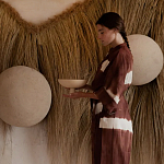 Большая дизайнерская Инсталляция из соломы RAFFIA Installation  варинант исполнения - 1 | Loft Concept в Твери