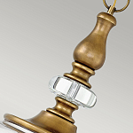 Люстра подвесная цвета латунь с прозрачным овальным стеклянным плафоном Hinkley варинант исполнения - 8 | Loft Concept в Твери