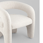 Кресло дизайнерское для лаунж зоны жемчужного цвета Pearl Lounge варинант исполнения - 4 | Loft Concept в Твери