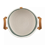 Корзина для хранения с ручками плетеная Interlacement Green  варинант исполнения - 1 | Loft Concept в Твери