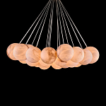 Люстра подвесная круглая с сферическими плафонами из натурального камня Glowing Spheres варинант исполнения - 2 | Loft Concept в Твери