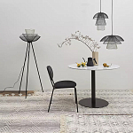 Торшер с трехъярусным плафоном из металлической сетки Metal Mesh Floor Lamp варинант исполнения - 2 | Loft Concept в Твери