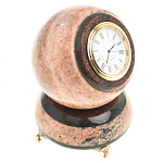 Часы настольные в виде шара из натурального камня Ball Stone Clock варинант исполнения - 2 | Loft Concept в Твери