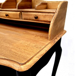 Стол-бюро из массива березы с 5-ю ящиками в стиле прованс Vintage варинант исполнения - 4 | Loft Concept в Твери