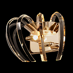 Бра золотого цвета с изогнутыми хрустальными элементами Radiant Ribbons варинант исполнения - 3 | Loft Concept в Твери