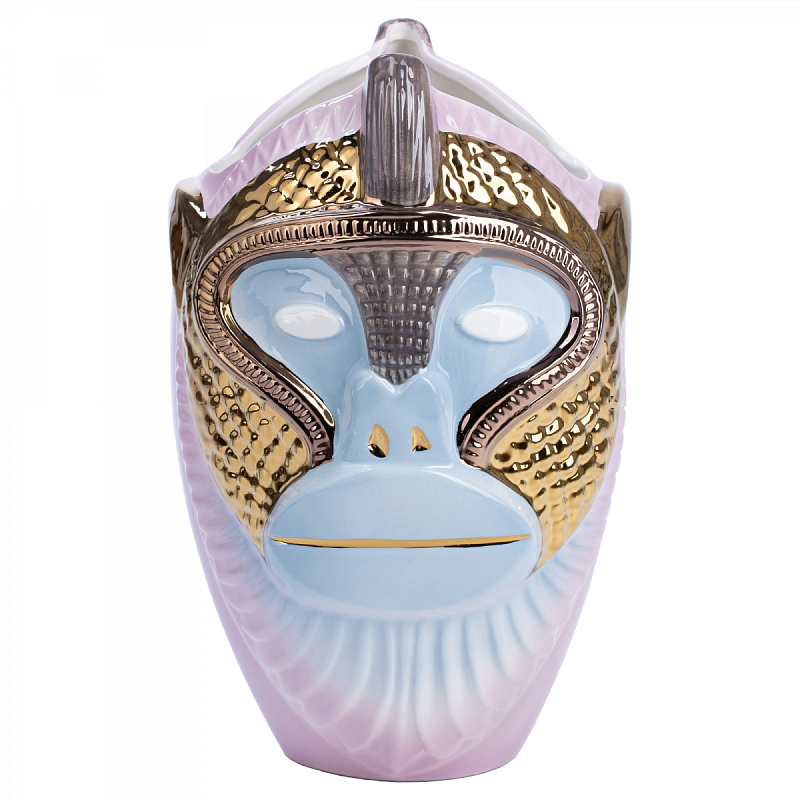 Ваза Primates Kandti Decoration Белый Золотой Розовый пастельный Ваза Primates Kandti Decoration Белый Золотой Розовый пастельный в Твери | Loft Concept