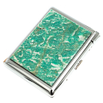 Портсигар с газовой зажигалкой из натурального камня Амазонит Stone Cigarettes Cases варинант исполнения - 6 | Loft Concept в Твери