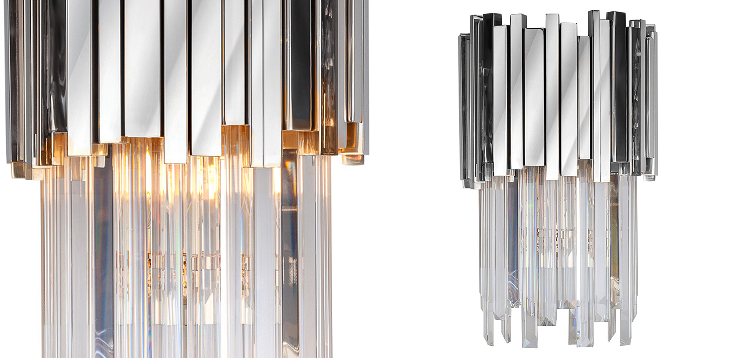 Бра Luxxu Modern Cascade Wall Lamp Silver 40 Бра Luxxu Modern Cascade Wall Lamp Silver 40 - Loft-Concept в Твери