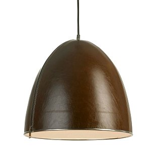 Подвесной светильник Leather Cone Brown Pendant