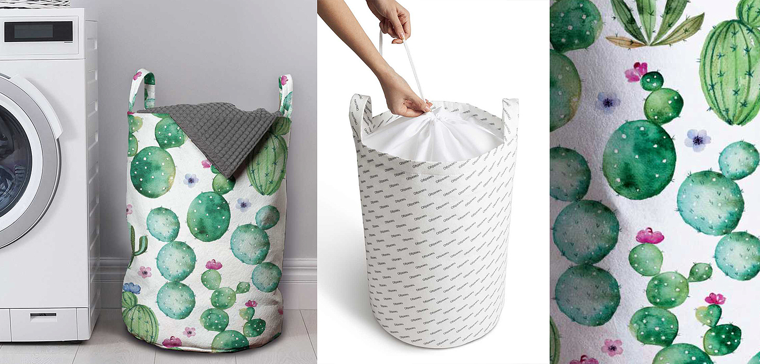 Корзина Cactus Pattern Basket Корзина Cactus Pattern Basket - Loft-Concept в Твери
