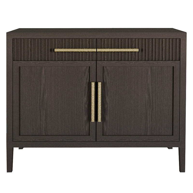 Буфет Primo с двумя ящиками и двумя фасадами шпон орех Темный дуб Золотой в Твери | Loft Concept 